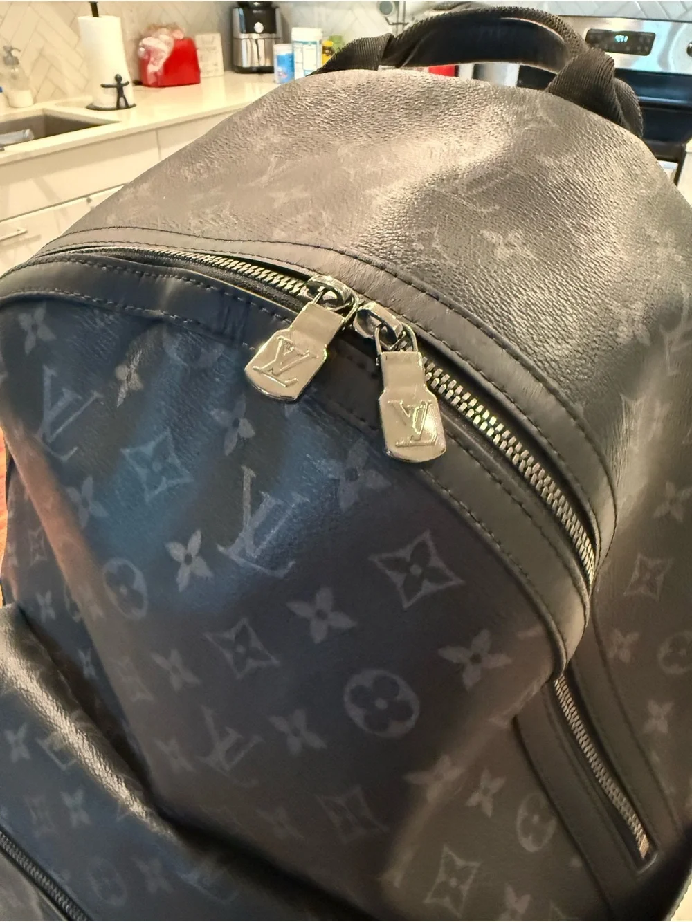 Louis Vuitton Discovery Backpack MM Monogram Eclipse